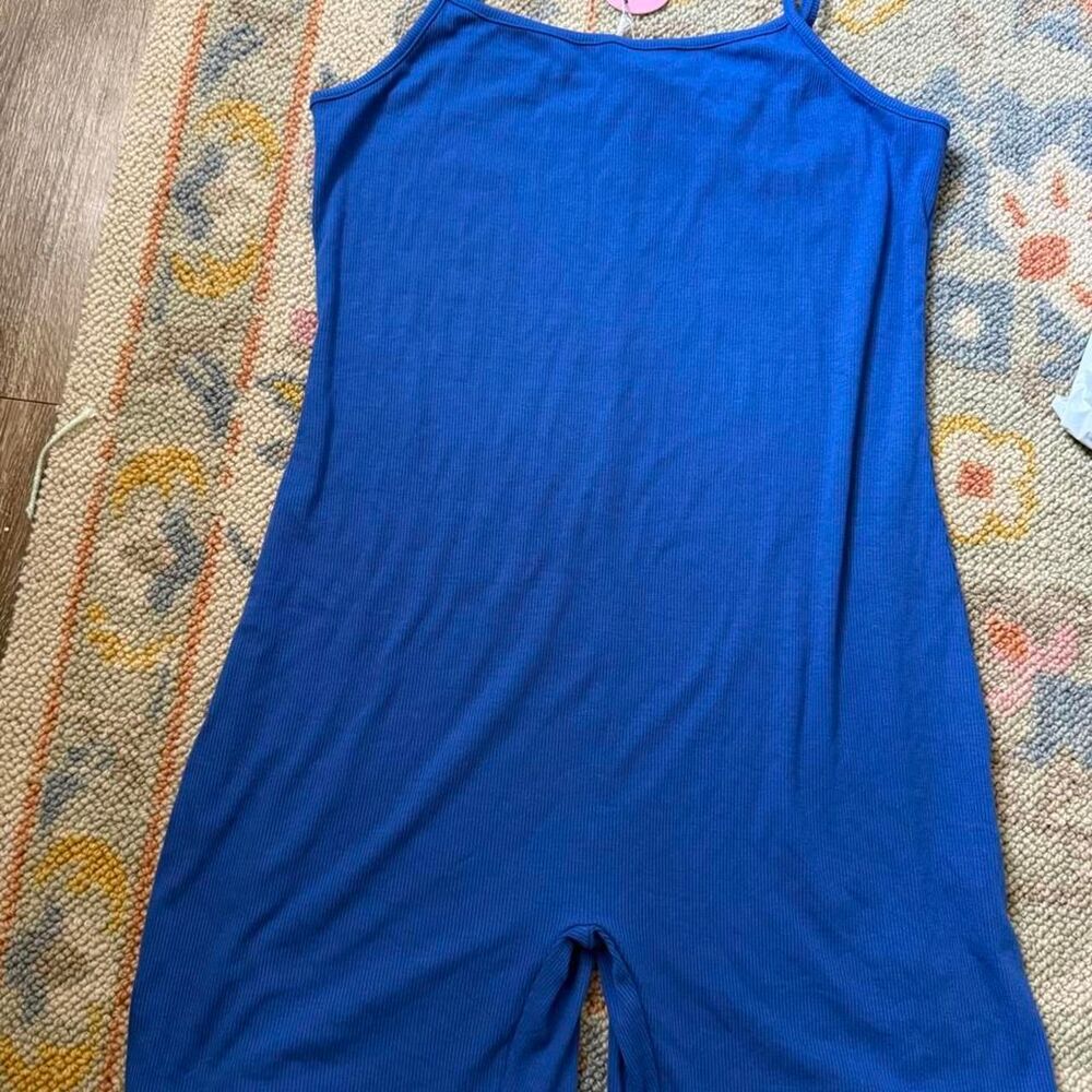 Blue Athletic Romper NWT